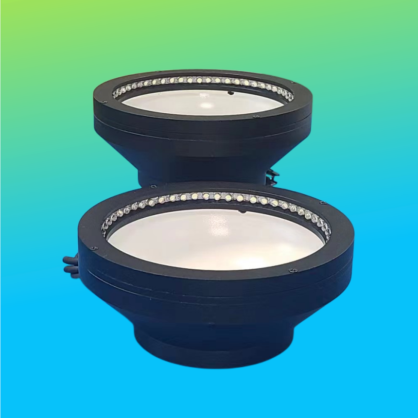 LED高亮碗光源双色组合穹顶光源RID100工业相机视觉设备螺丝零件检测