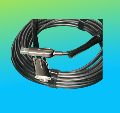 武汉USB3.0混合有源光纤线缆长距离线束