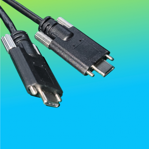 武汉USB2.0数据线type-c接口视觉工业相机通用锁紧螺丝线缆直头弯头侧弯头可选