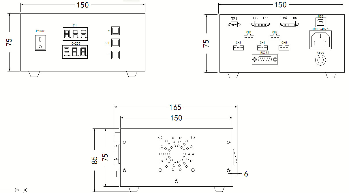 5路数字光源控制器