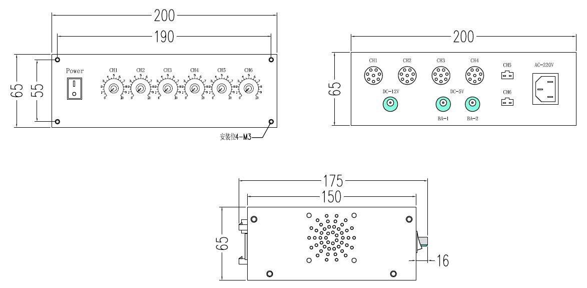 六路+12DC光源控制器