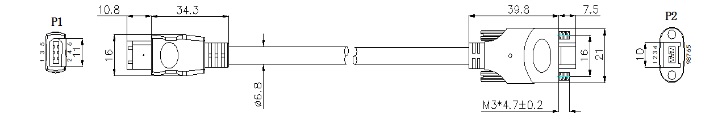 A-B（B带螺钉）线缆组件